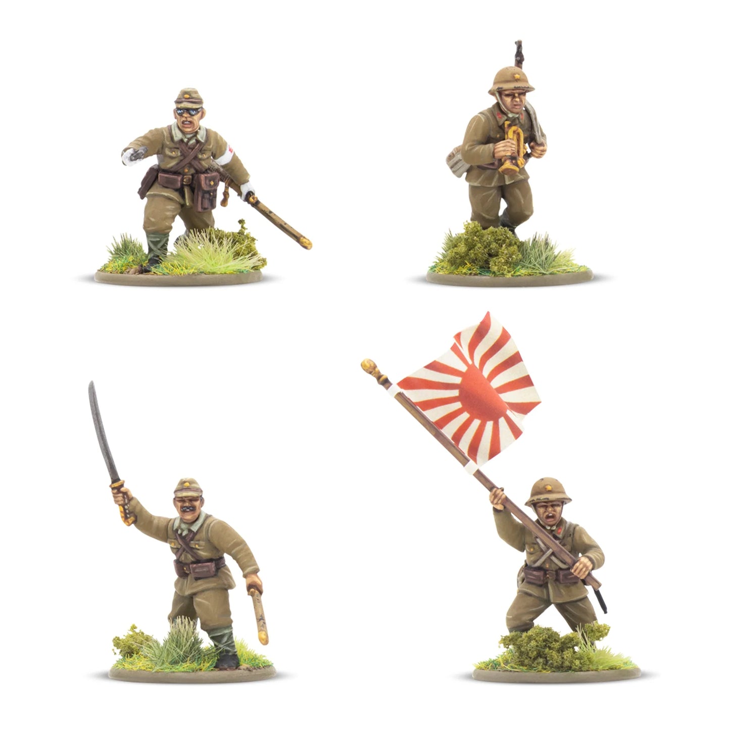 Japanese Army Infantry Platoon ⏣ 6 figures ⏣ Bolt Action ⏣ Warlord