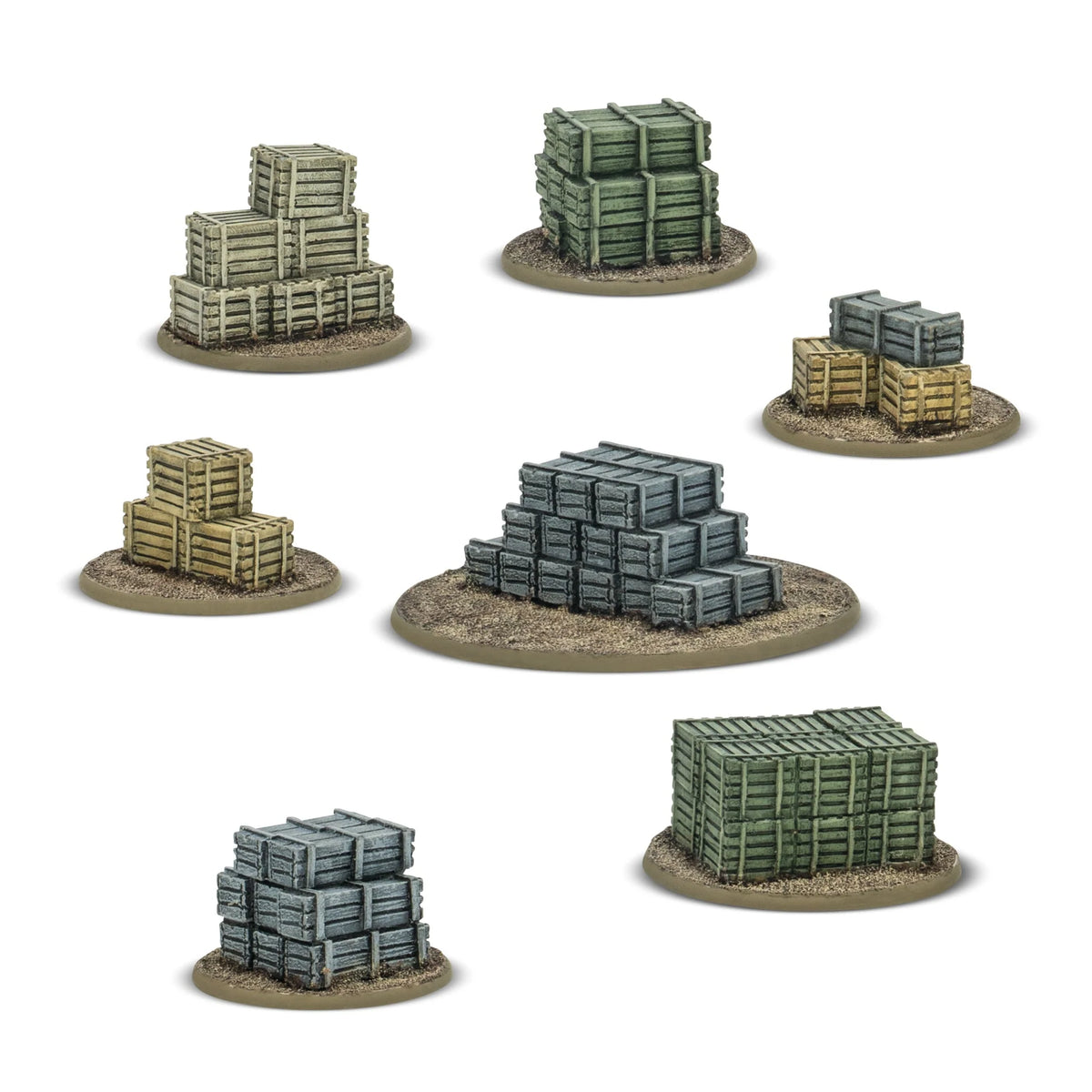 Objective Marker Set - Crates ⏣ Bolt Action ⏣ Warlord