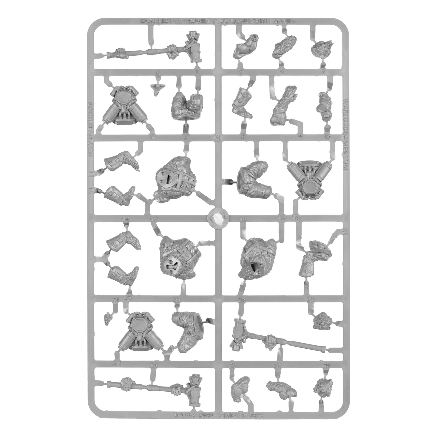 Ursus Infantry Squad with Mauls ⏣ 3 figures ⏣ Konflikt 47 ⏣ Warlord