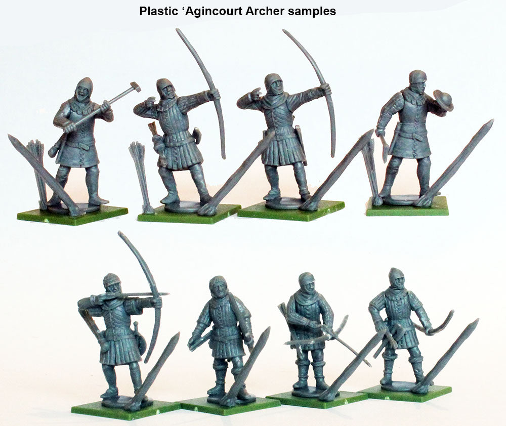 The English Army 1415 - 1429 Archers ⏣ 6 figures ⏣ SAGA ⏣ Perry