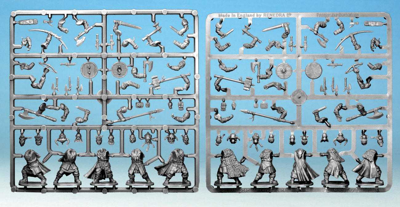 Male Barbarians ⏣ 10 figures ⏣ Frostgrave ⏣ North Star