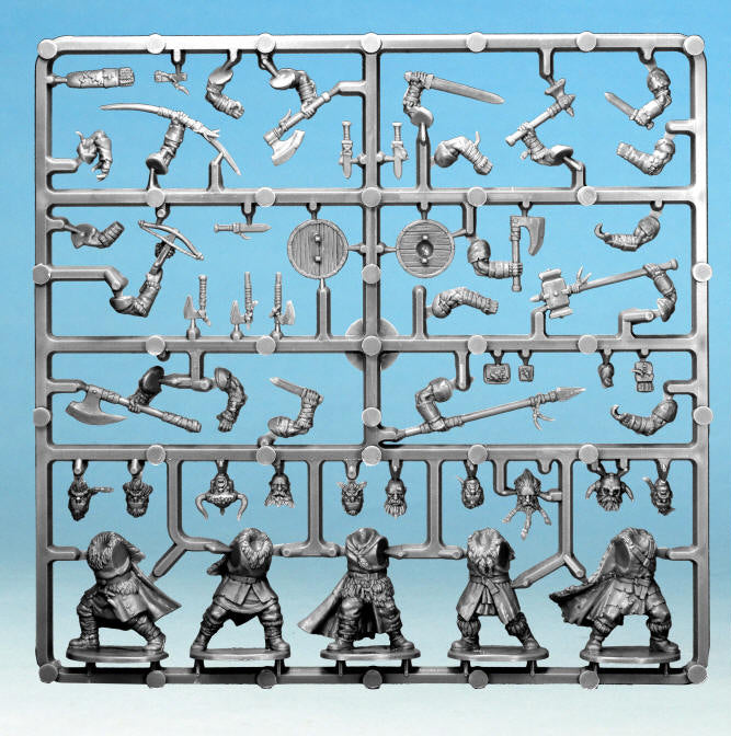 Frostgrave Barbarians (Male) ⏣ 5 figures ⏣ Frostgrave ⏣ North Star
