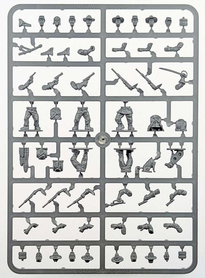 US Cavalry/Buffalo Soldiers ⏣ 5 figures ⏣ Dead Man's Hand ⏣ Great Escape Games
