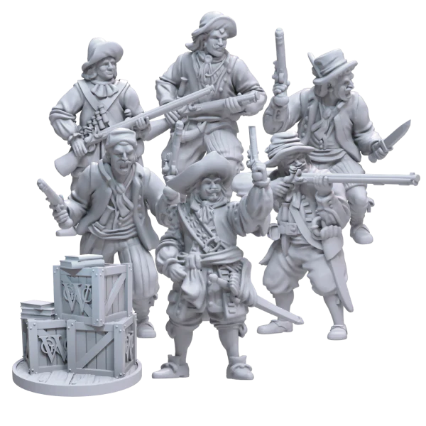 Dutch Kapers Faction Box ⏣ 6 figures ⏣ Port Royal ⏣ Firelock Games