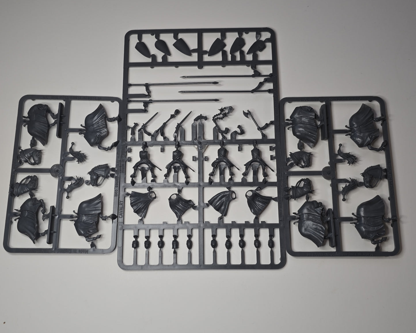 Medieval Barded Cavalry ⏣ 4 figures ⏣ SAGA ⏣ Fireforge