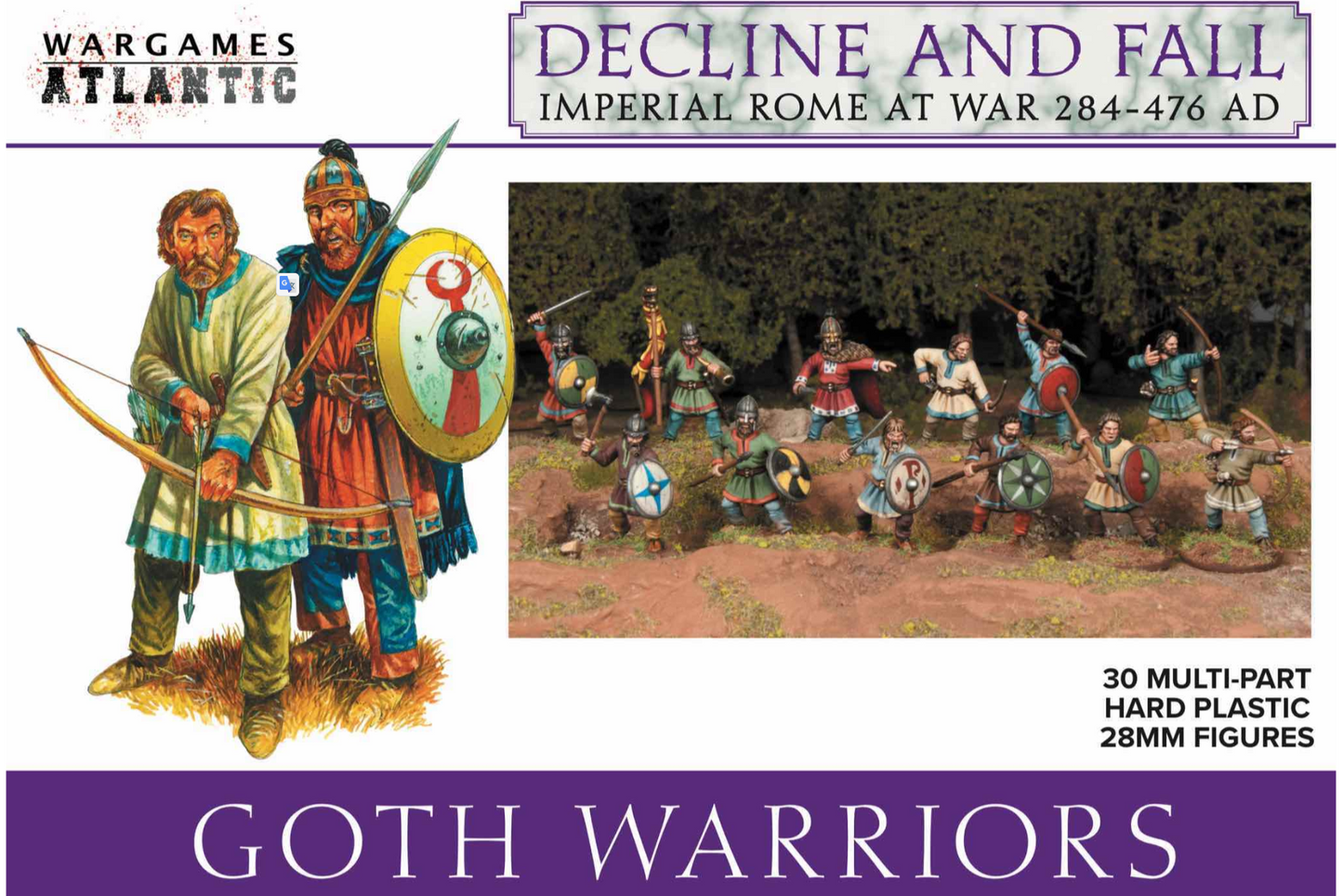 Goth Warriors ⏣ 30 figures ⏣ SAGA ⏣ Wargames Atlantic