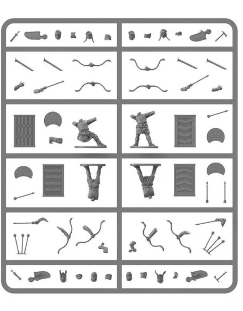 Persian Unarmored Archers ⏣ 4 figures ⏣ SAGA ⏣ Victrix