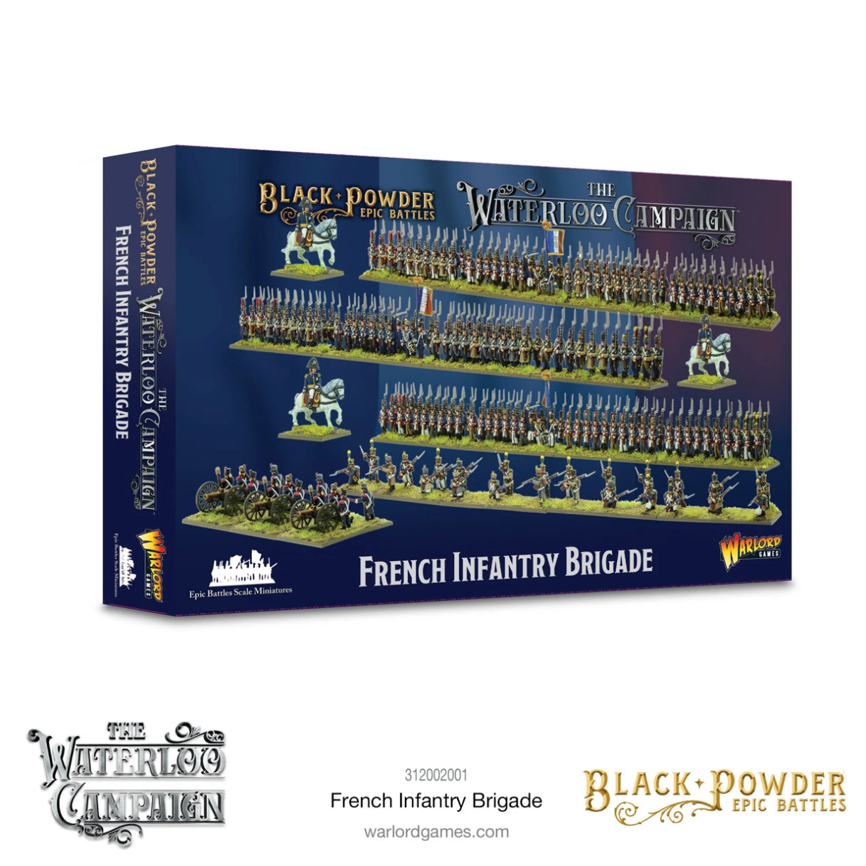 French Infantry Brigade ⏣ Black Powder Epic Battles: Waterloo ⏣ Warlord