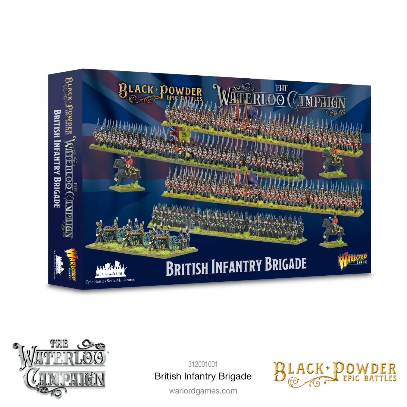 British Infantry Brigade ⏣ Black Powder Epic Battles: Waterloo ⏣ Warlord