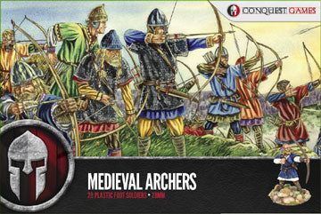 Medieval Archers ⏣ 28 figures ⏣ SAGA ⏣ Conquest Games