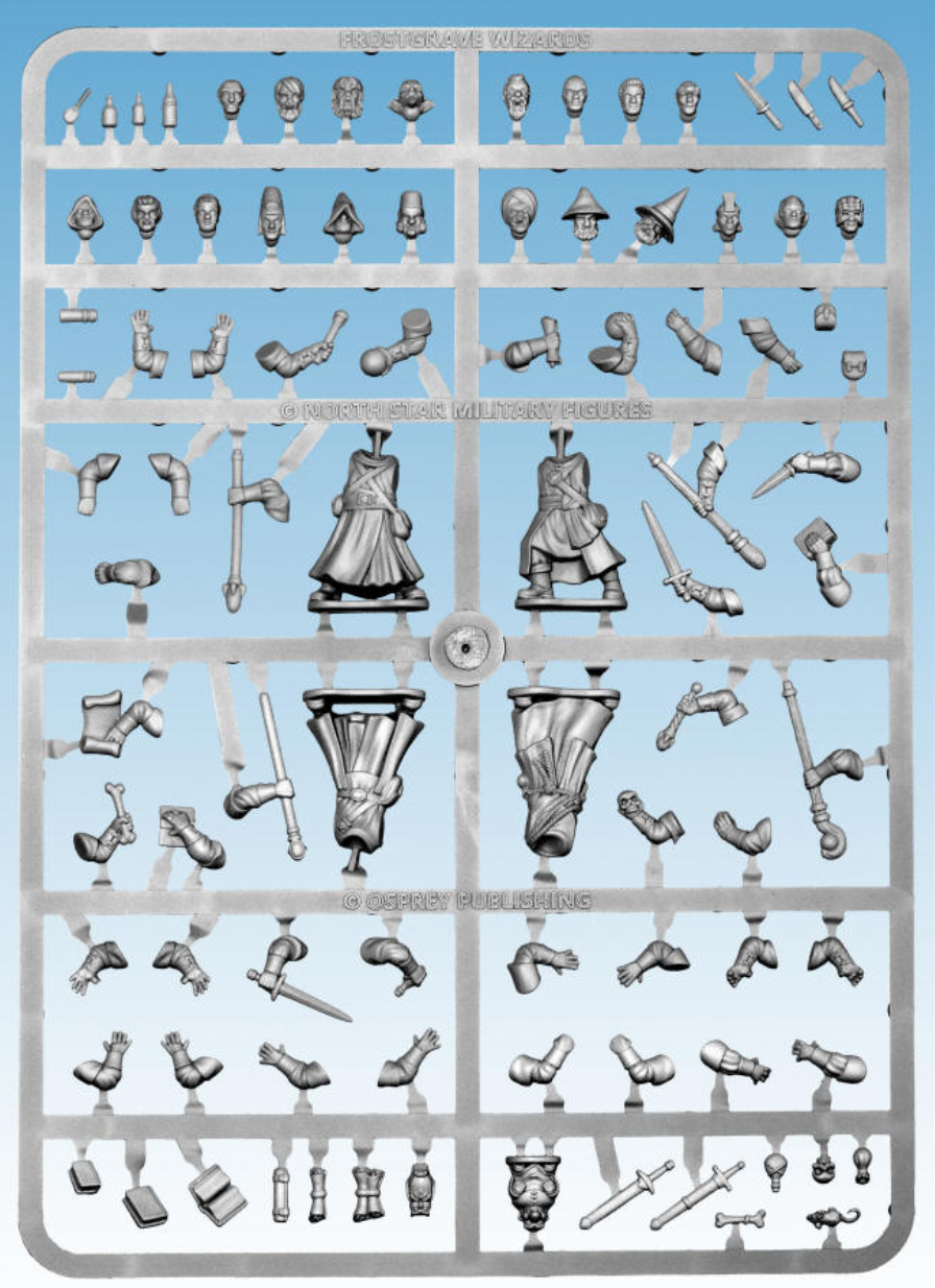 Wizards ⏣ 4 figures ⏣ Frostgrave ⏣ North Star