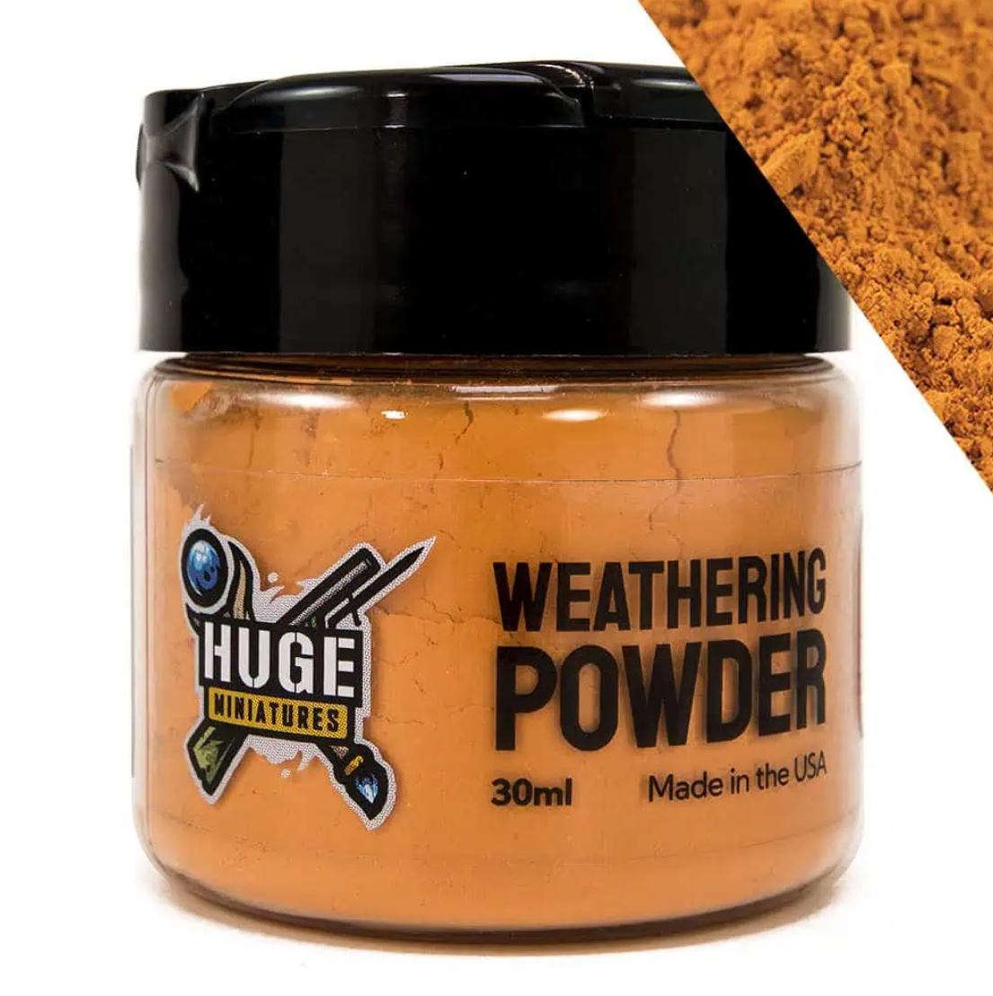 Orange Rust Weathering Powder ⏣ Huge Miniatures