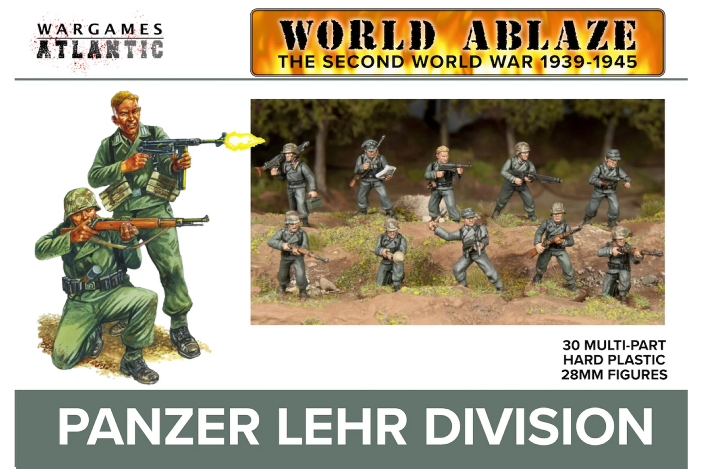 Panzer Lehr Division ⏣ 6 figures ⏣ Bolt Action ⏣ Wargames Atlantic
