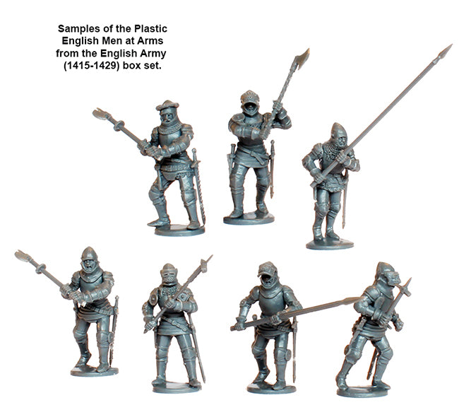 The English Army 1415 - 1429 Men at arms ⏣ 6 figures ⏣ SAGA ⏣ Perry Miniatures