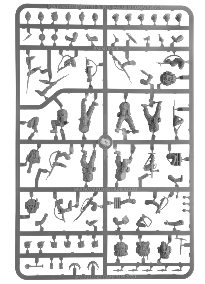 British and Inter Allied Commandos ⏣ 6 figures ⏣ Bolt Action ⏣ Warlord