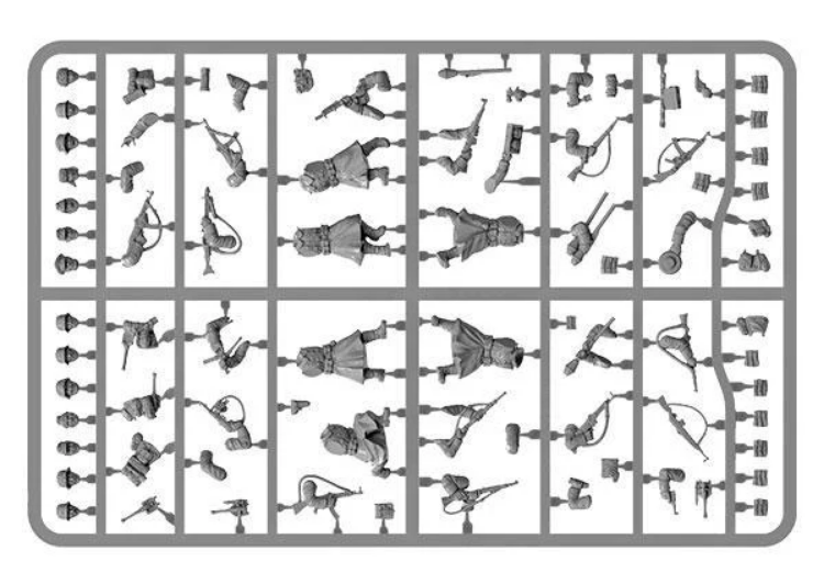 German Infantry (Winter) ⏣ 6 figures ⏣ Bolt Action ⏣ Warlord