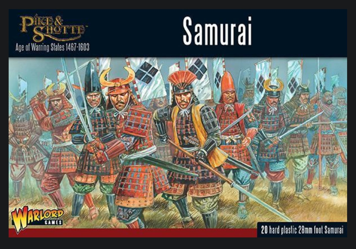 Samurai ⏣ 5 figures ⏣ Pike & Shotte ⏣ Warlord