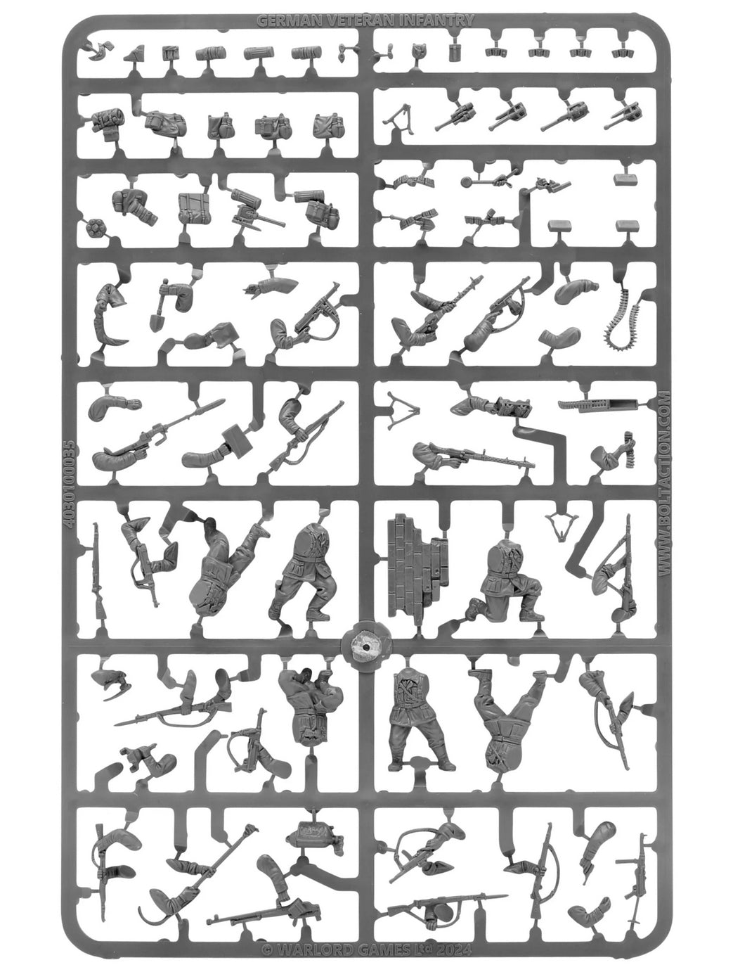 German Veteran Infantry ⏣ 6 figures ⏣ Bolt Action ⏣ Warlord