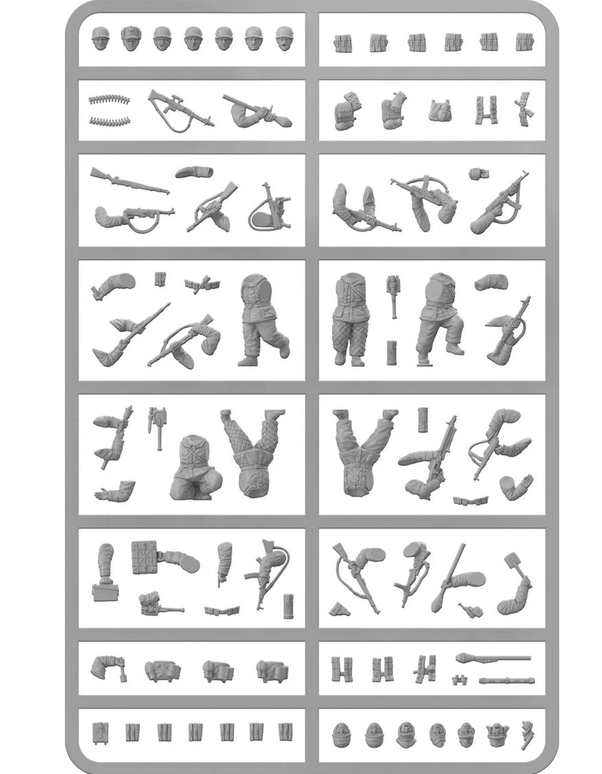 Fallschirmjäger (Winter) ⏣ 6 figures ⏣ Bolt Action ⏣ Warlord