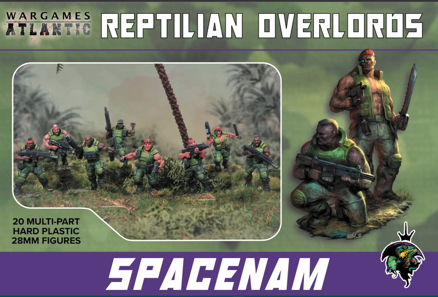 SpaceNam Soldiers ⏣ 4 figures ⏣ Scifi Soldiers ⏣ Wargames Atlantic