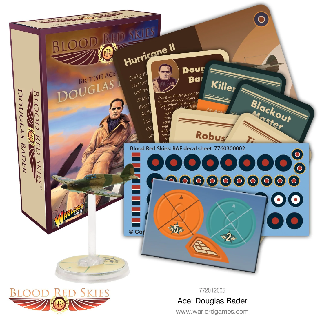 British Ace Pilot: Douglas Bader (Hurricane) ⏣ Blood Red Skies ⏣ Warlord