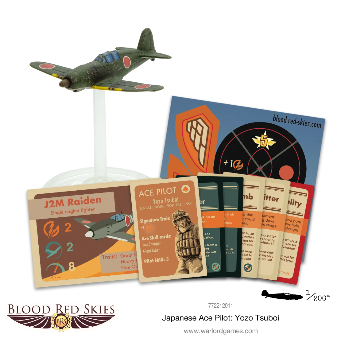 Japanese Mitsubishi J2M 'Raiden' Ace Pilot: Yozo Tsuboi ⏣ Blood Red Skies ⏣ Warlord
