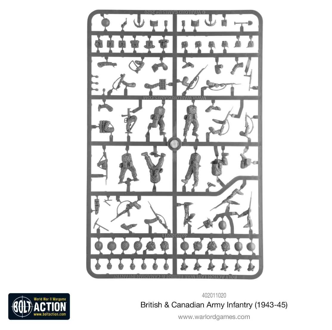 British & Canadian Army infantry (1943-45) ⏣ 6 figures ⏣ Bolt Action ⏣ Warlord