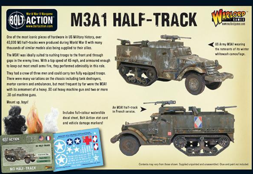 M3A1 Half-Track ⏣ Bolt Action ⏣ Warlord