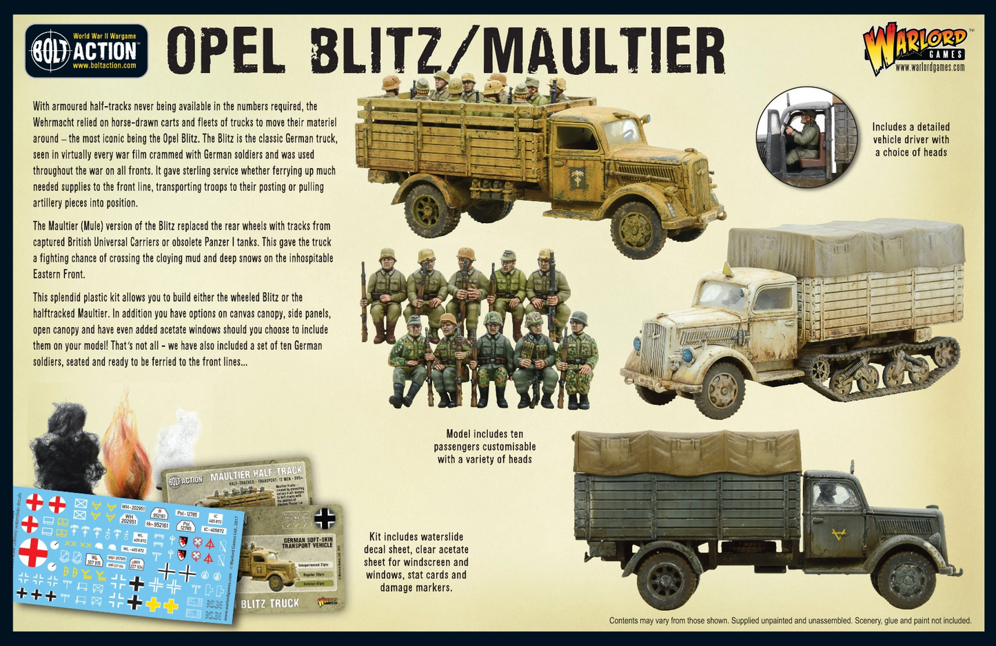 Opel Blitz/Maultier ⏣ Bolt Action ⏣ Warlord
