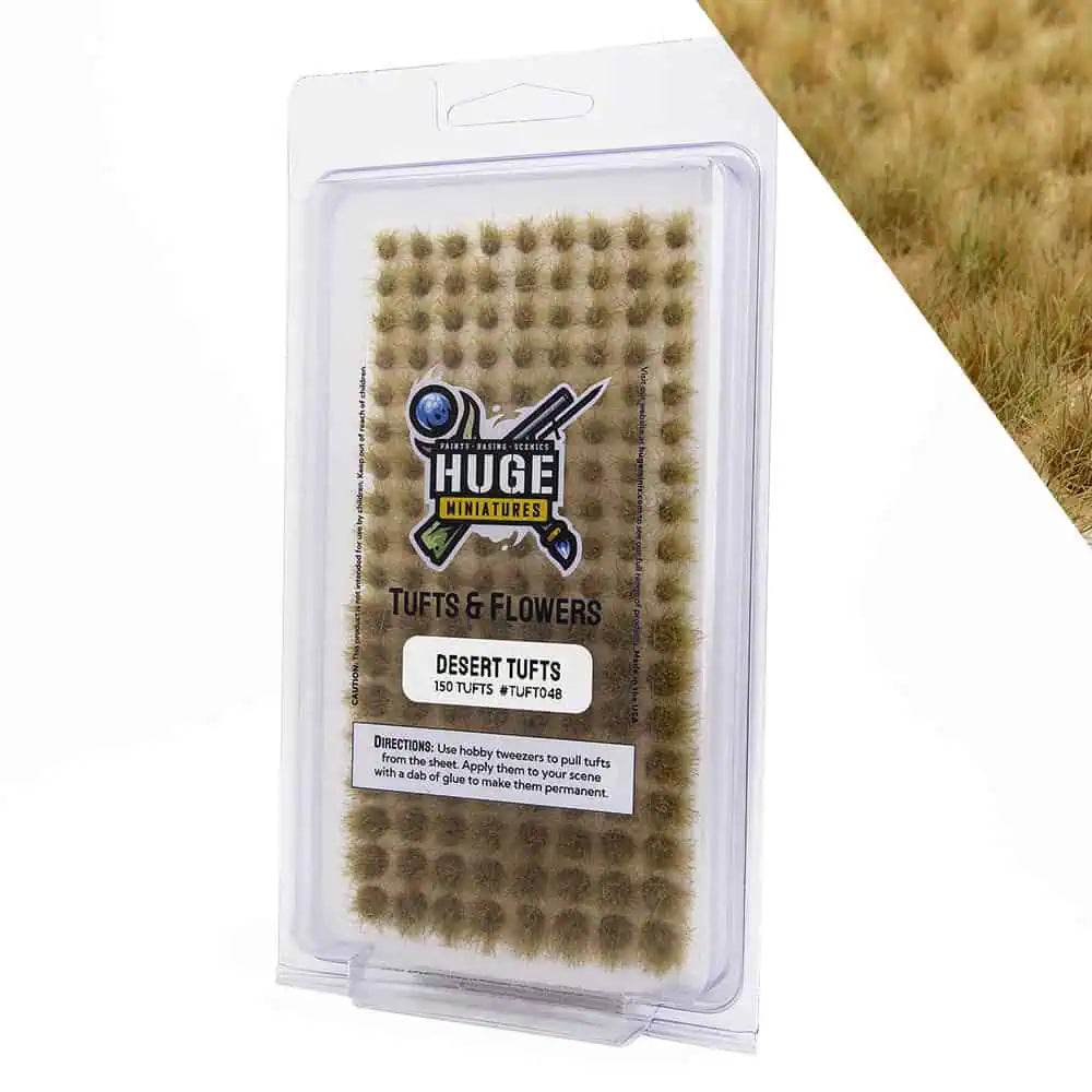 Desert Grass Tufts ⏣ Huge Miniatures