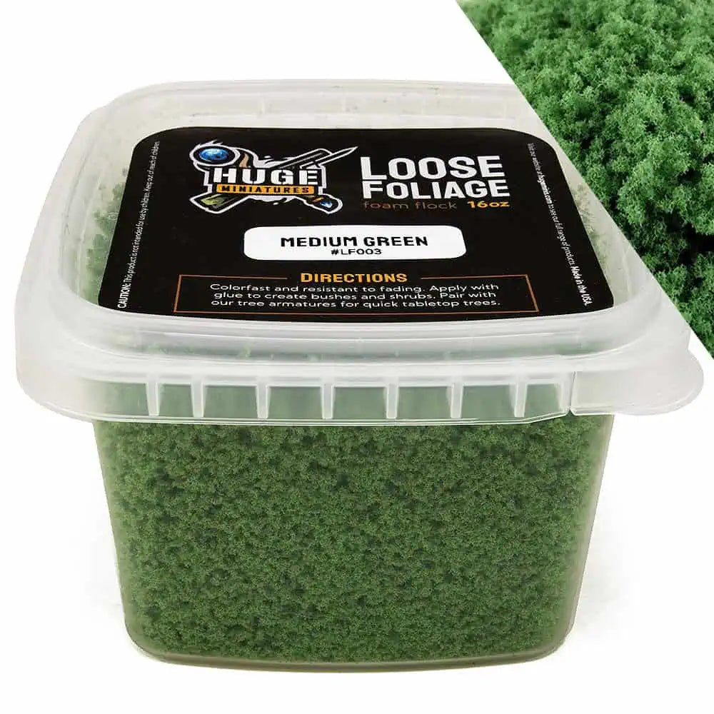 Medium Green Loose Foliage ⏣ Huge Miniatures