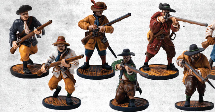 Militia Unit Box ⏣ 6 figures ⏣ Blood & Plunder ⏣ Firelock Games