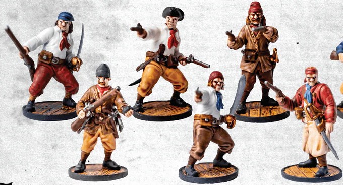 Sailors Unit Box ⏣ 6 figures ⏣ Blood & Plunder ⏣ Firelock Games
