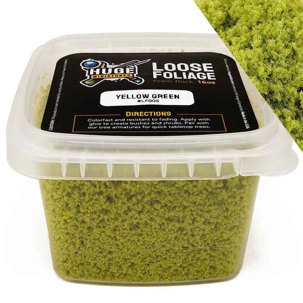 Yellow Green Loose Foliage ⏣ Huge Miniatures