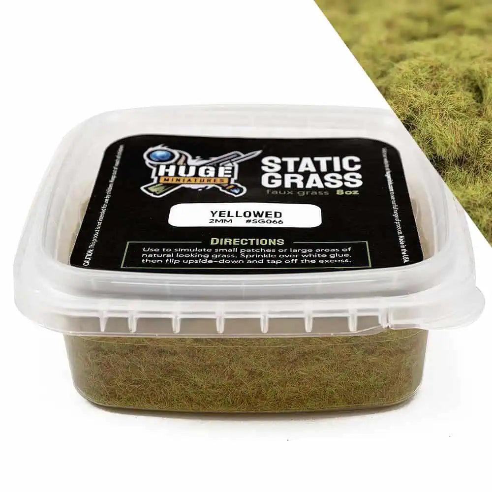 Yellowed Static Grass ⏣ Huge Miniatures