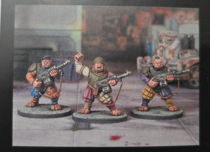 Ogres ⏣ Landsknecht or Scifi ⏣ 3 figures ⏣ Guards of Traitor's Toll ⏣ Wagames Atlantic