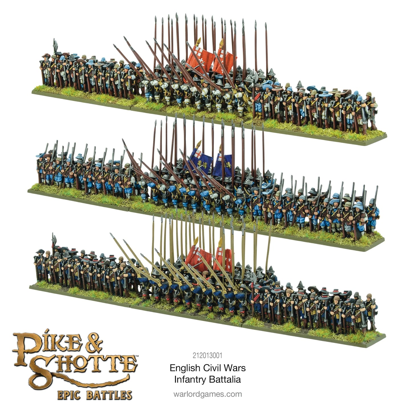 English Civil Wars Infantry Battalia ⏣ Pike & Shotte Epic Battles ⏣ Warlord