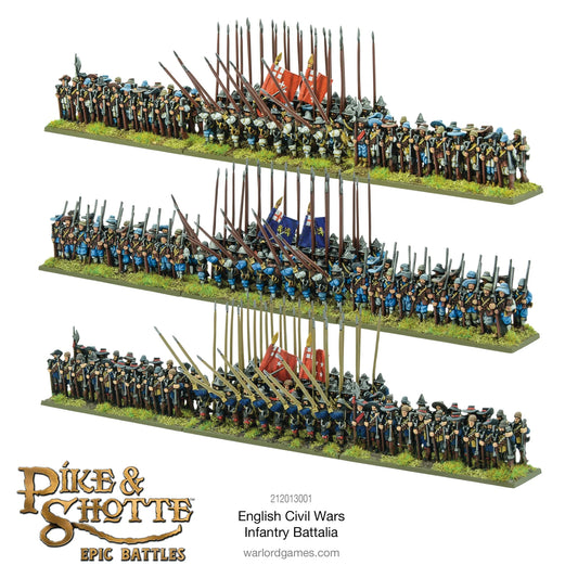 English Civil Wars Infantry Battalia ⏣ Pike & Shotte Epic Battles ⏣ Warlord