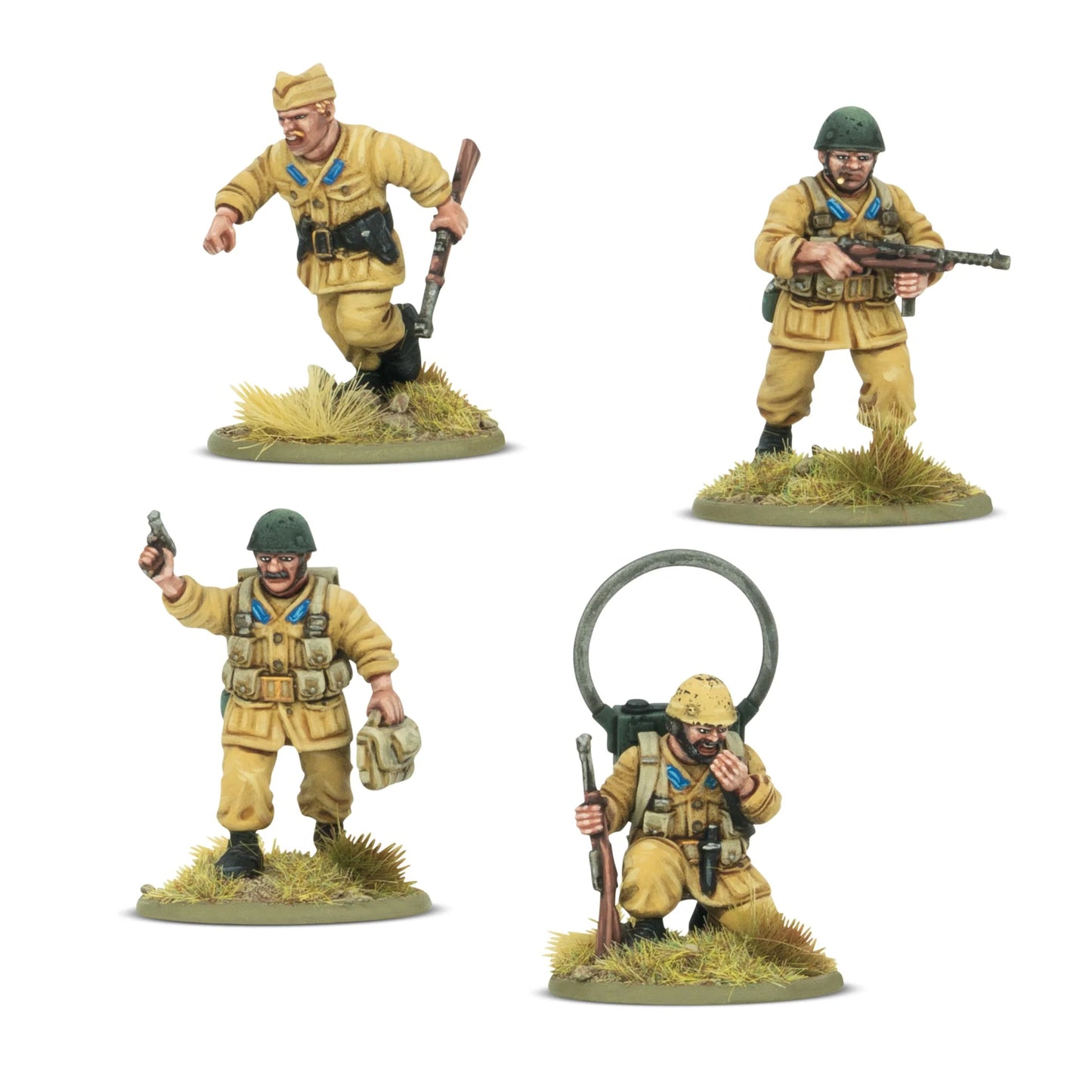 Italian Paracadutisti HQ ⏣ 4 figures ⏣ Bolt Action ⏣ Warlord