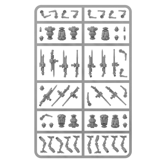 Mk I Automated Infantry ⏣ 5 figures ⏣ Konflikt 47 ⏣ Warlord