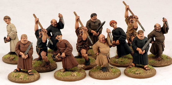 Fanatical Pilgrims/Angry Monks ⏣ 12 figures ⏣ SAGA ⏣ Gripping Beast