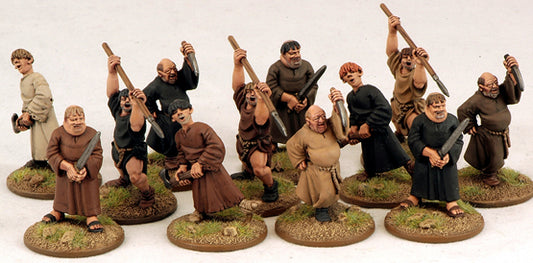 Fanatical Pilgrims/Angry Monks ⏣ 12 figures ⏣ SAGA ⏣ Gripping Beast