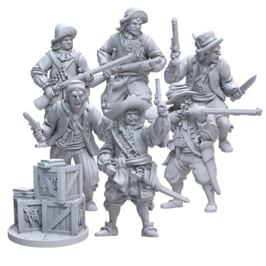 Dutch Kapers Faction Box ⏣ 6 figures ⏣ Port Royal ⏣ Firelock Games