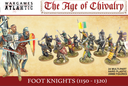 Foot Knights (1150-1320) ⏣ 6 figures ⏣ SAGA ⏣ Wargames Atlantic