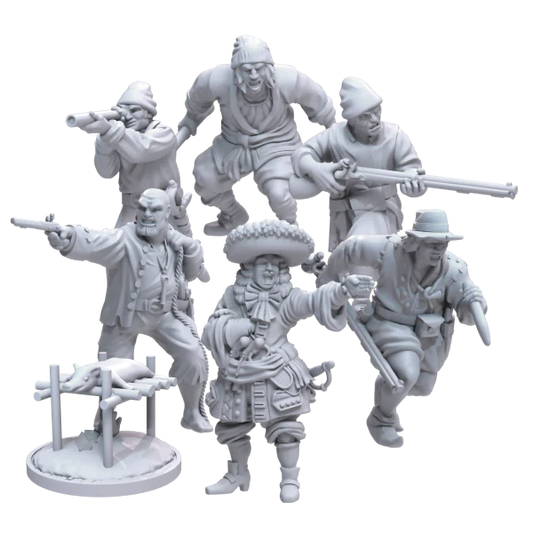 French Buccaneers Faction Box ⏣ 6 figures ⏣ Port Royal ⏣ Firelock Games