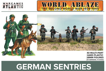 German Sentries ⏣ 6 men and 2 dogs ⏣ Bolt Action ⏣ 0200 Hours ⏣ Wargames Atlantic