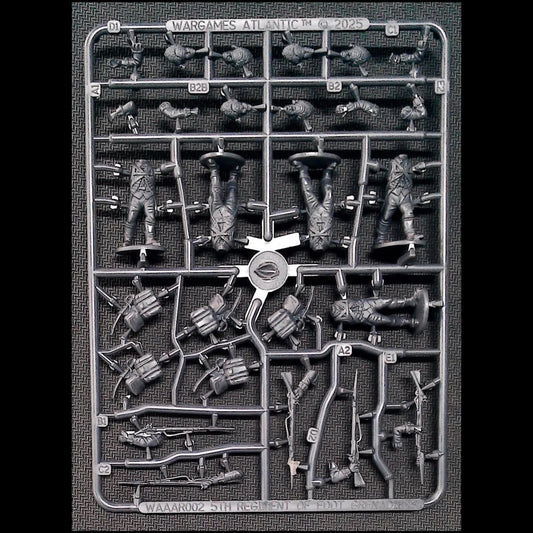 5th Regiment of Foot Grenadiers (Redcoats) ⏣ 5 figures ⏣ Black Powder ⏣ Wargames Atlantic