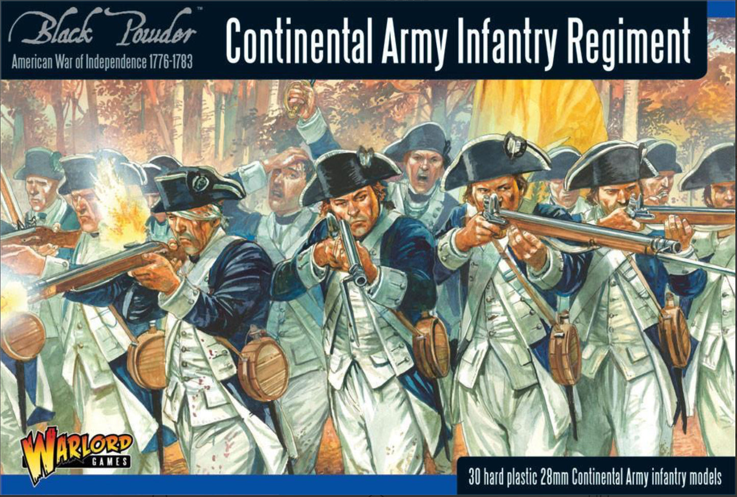 Continental Infantry Regiment ⏣ 30 figures ⏣ Black Powder ⏣ Warlord