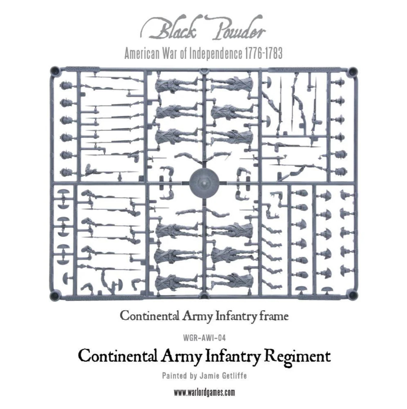 Continental Infantry Regiment ⏣ 30 figures ⏣ Black Powder ⏣ Warlord