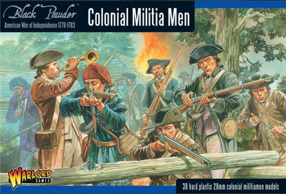 Colonial Militia Men ⏣ 10 figures ⏣ Black Powder ⏣ Warlord